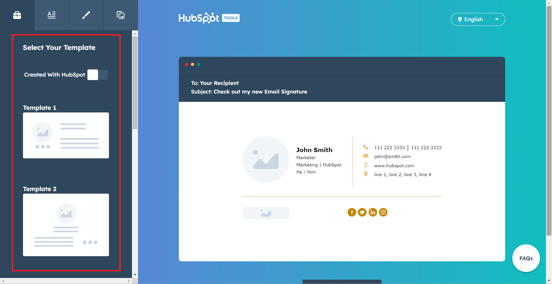 How to Generate Email Signatures using Hubspot Skalka